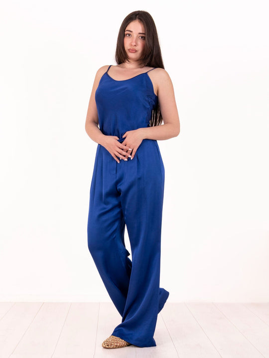 Hose Daniele Fiesoli aus Stretch-Viskose Bluette