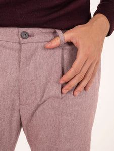 Pantalone Devorè in Cotone Cipolla Melange