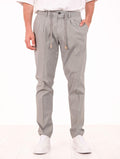 Pantalone Devore in Cotone Salvia