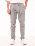 Pantalone Devore in Cotone Salvia
