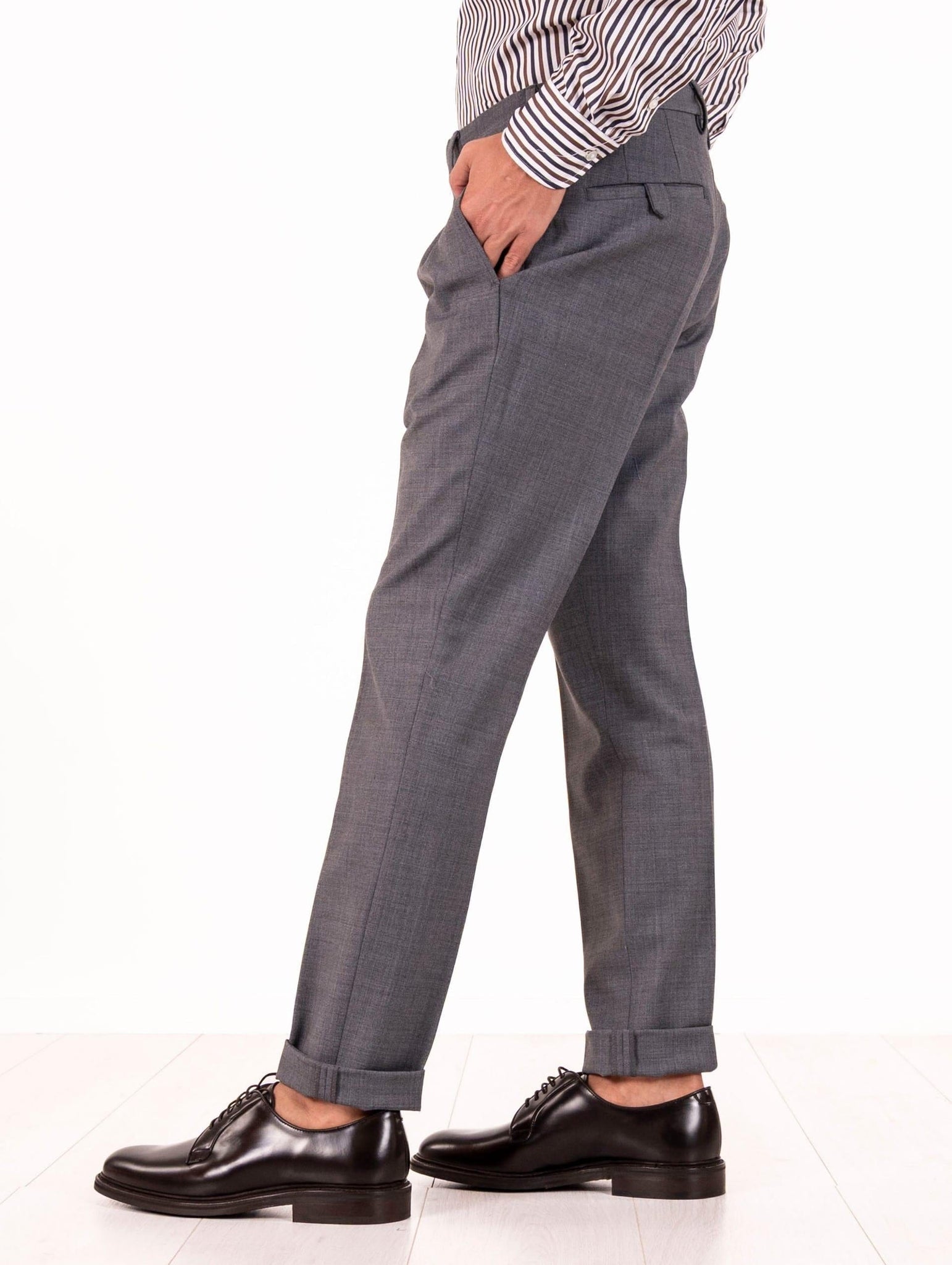 Pantalone Devorè in Lana Grigio