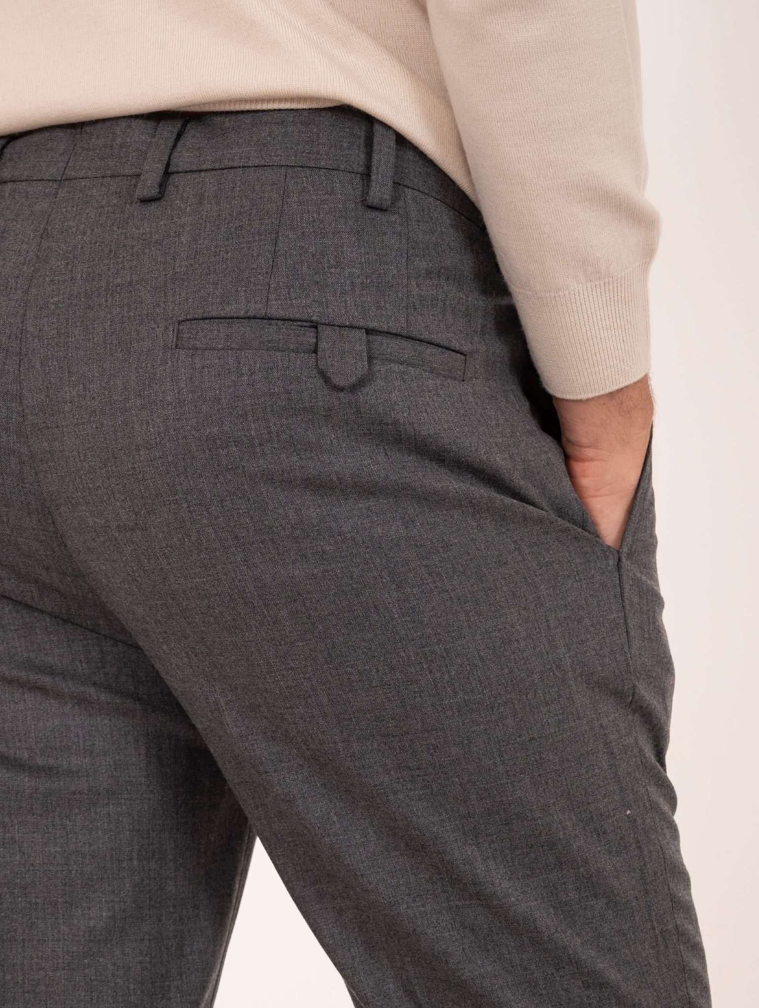 Pantalone Devorè in Lana Grigio