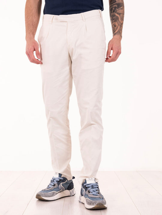 Pantalone Devore in Supima Raso e Seta Latte