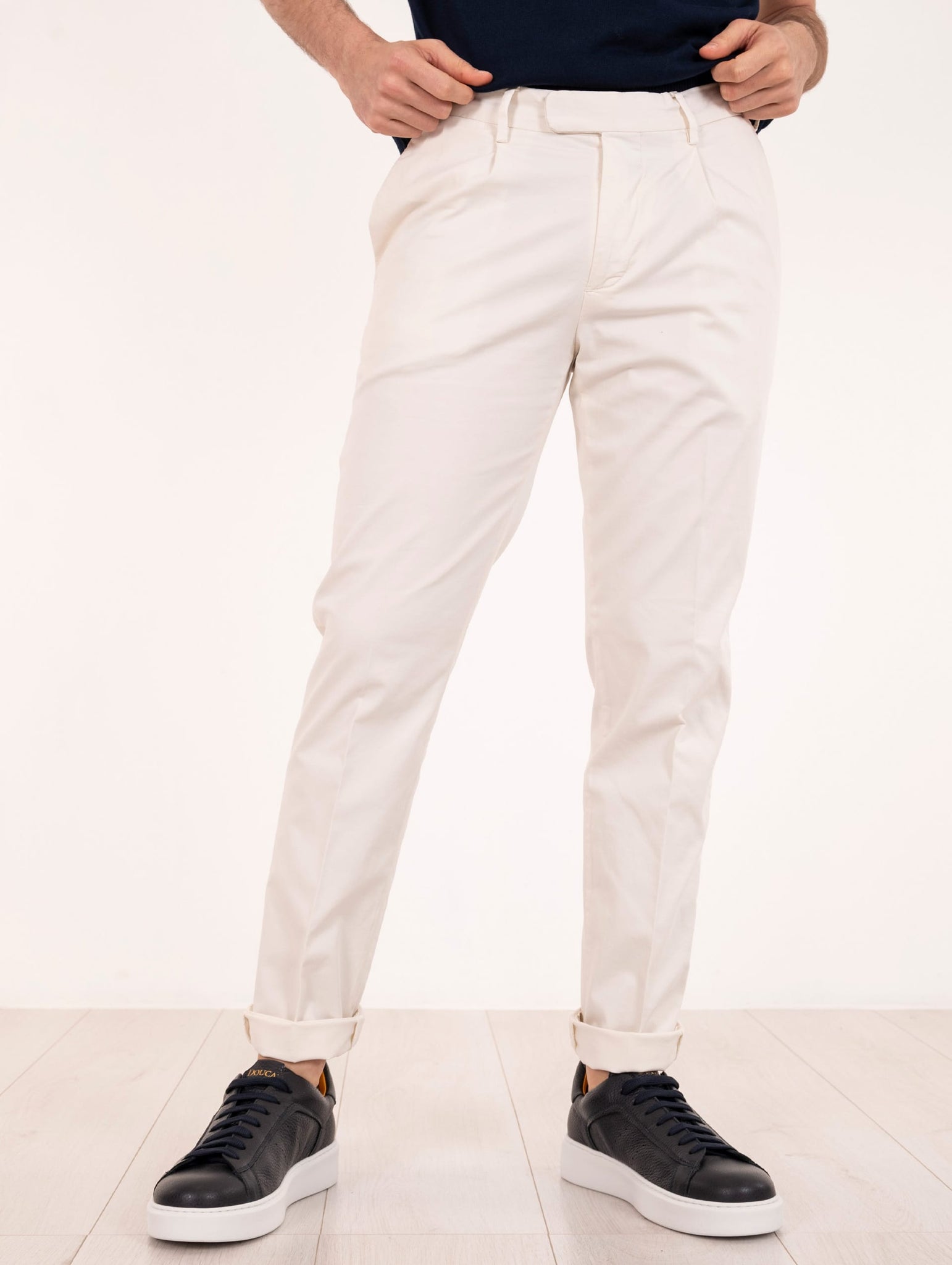 Pantalone Devore in Supima Raso e Seta Latte