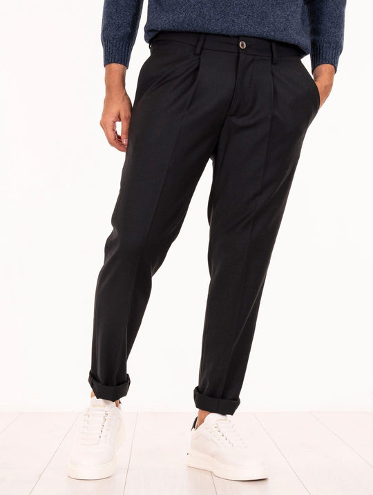 Pantalone Devorè in Tecno Wool Nero