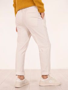 Pantalone Devore in Velluto Latte