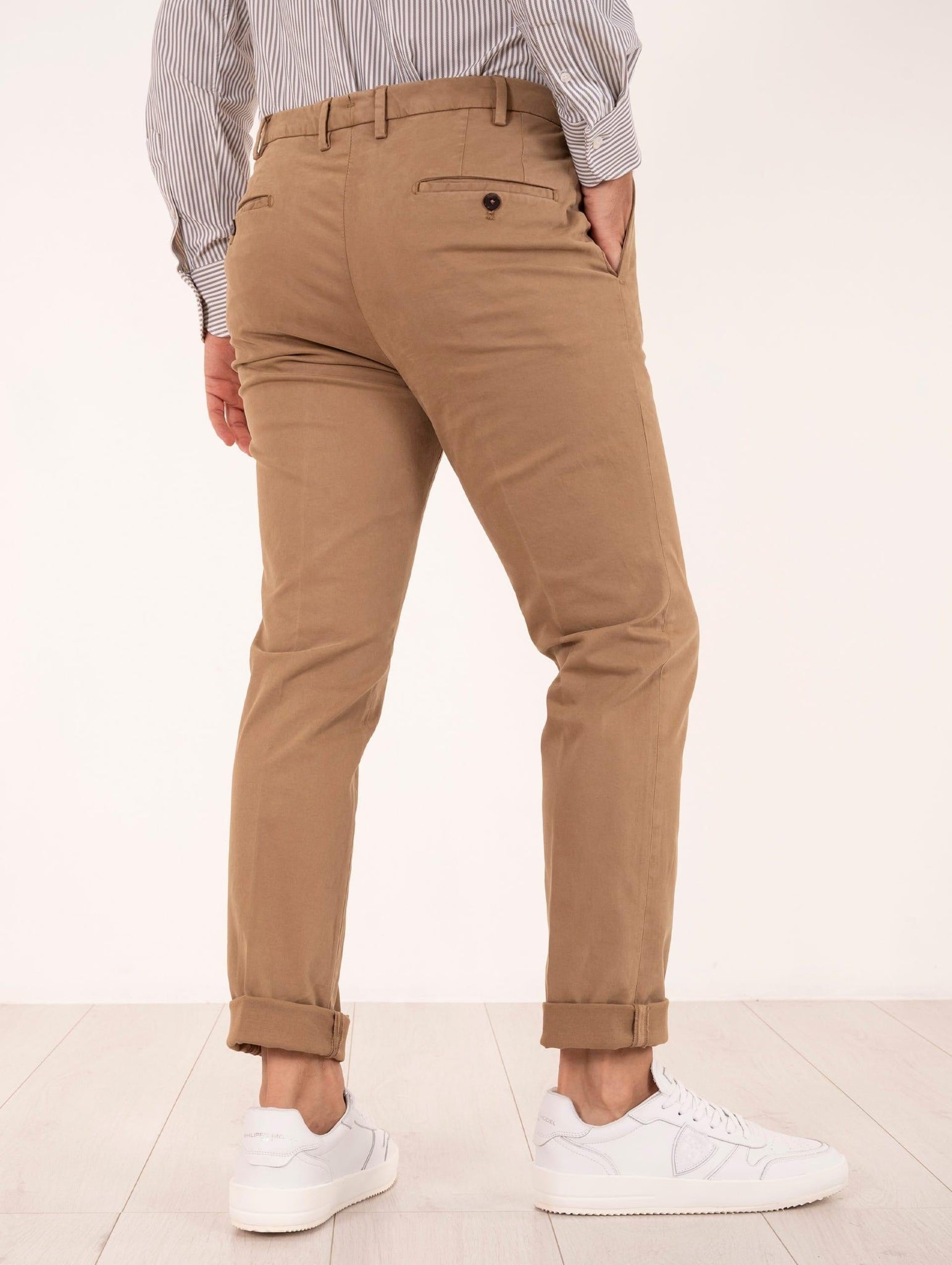 Pantalone Devorè per Four Stroke in Cotone Cammello