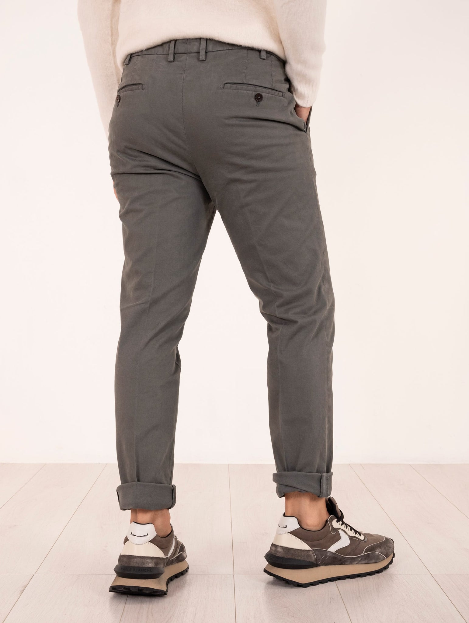 Pantalone Devorè per Four Stroke in Cotone Grigio