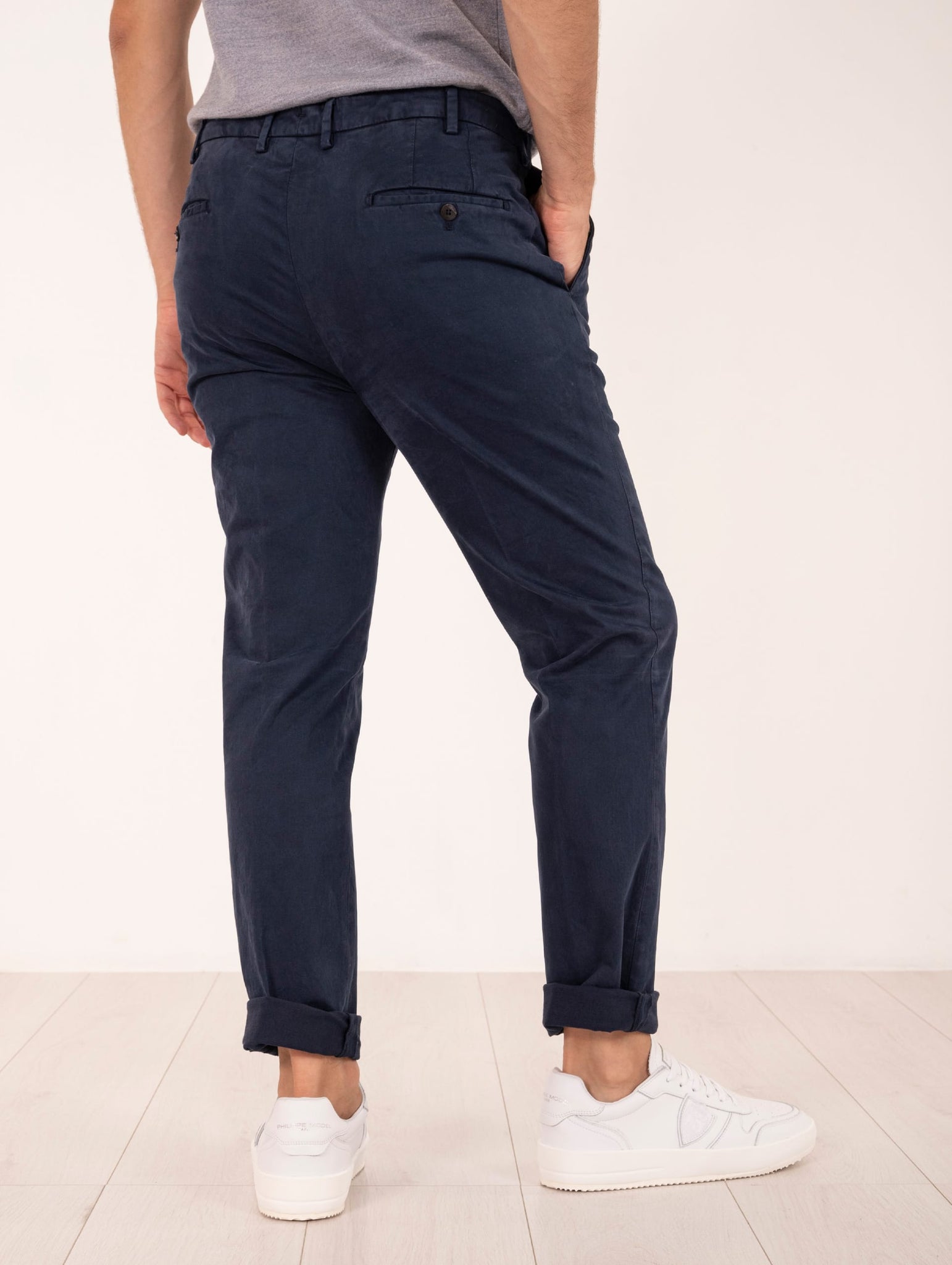 Pantalone Devorè per Four Stroke in Cotone Navy