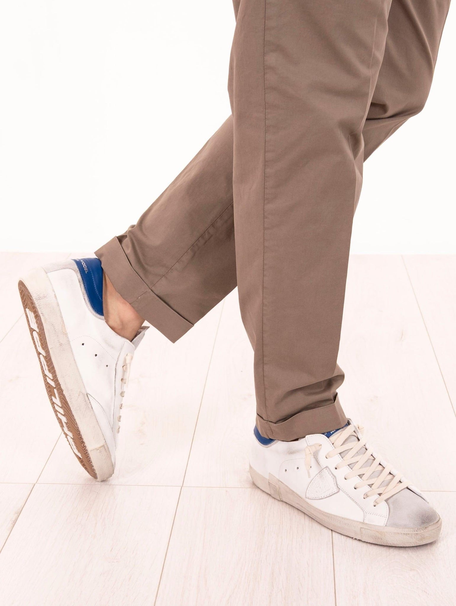 Pantalone Devore per Four Stroke in Supima Ice Extrafine Nocciola