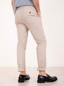 Pantalone Devore per Four Stroke Slim in Cotone Mastice