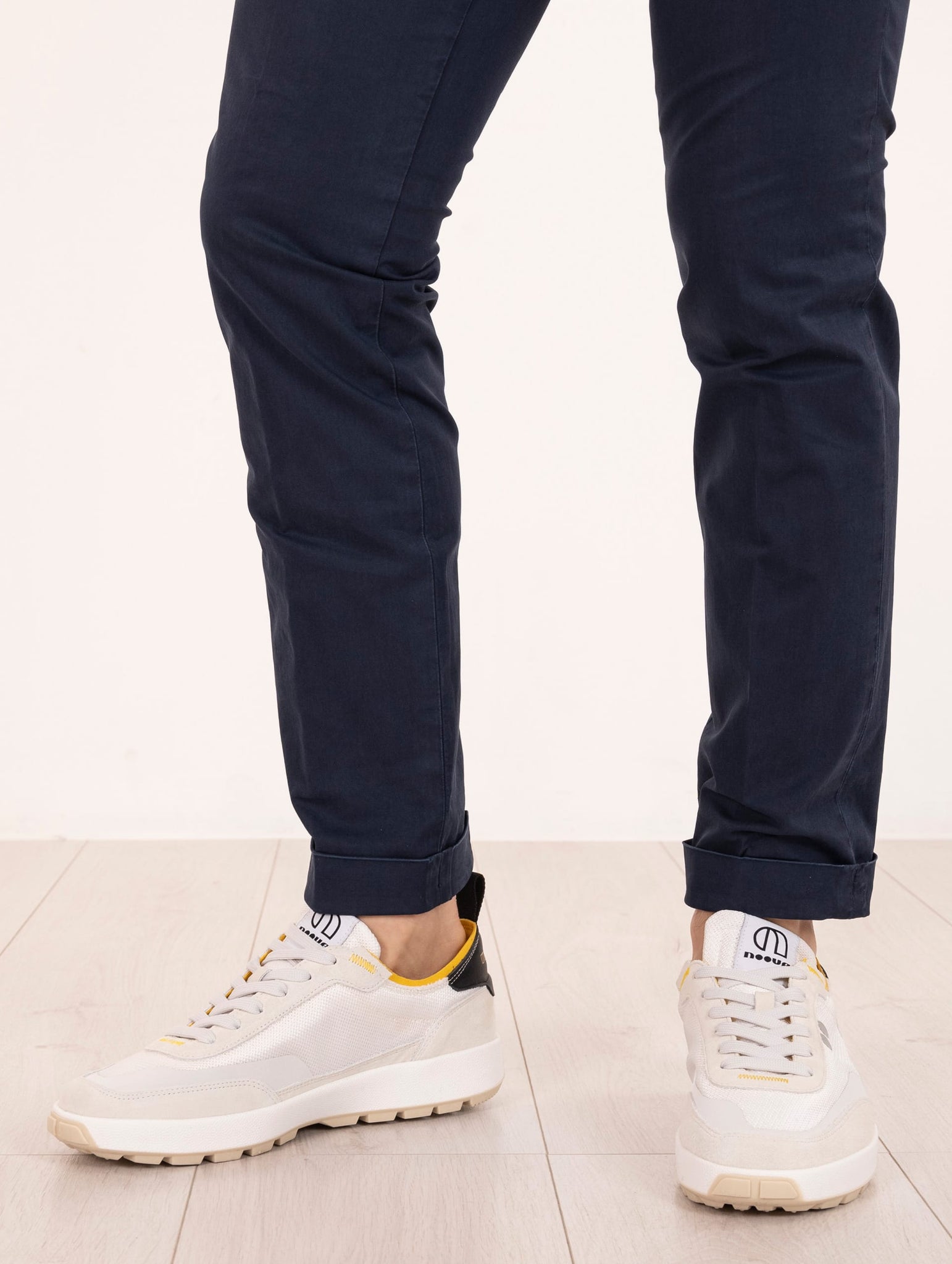 Pantalone Devore per Four Stroke Slim in Cotone Navy