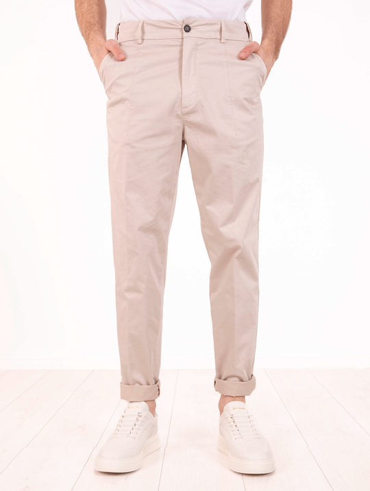 Pantalone Eleventy Milano Platinum in Cotone Sabbia