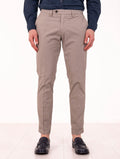 Pantalone Four Stroke by Devore in Cotone e Seta Fango