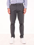 Pantalone Four Stroke by Devore in Cotone e Seta Grigio