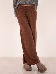 Pantalone in Maglia Daniele Fiesoli in Lana Merino Rhum