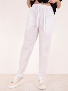 Pantalone Meimeij in Cotone Bianco