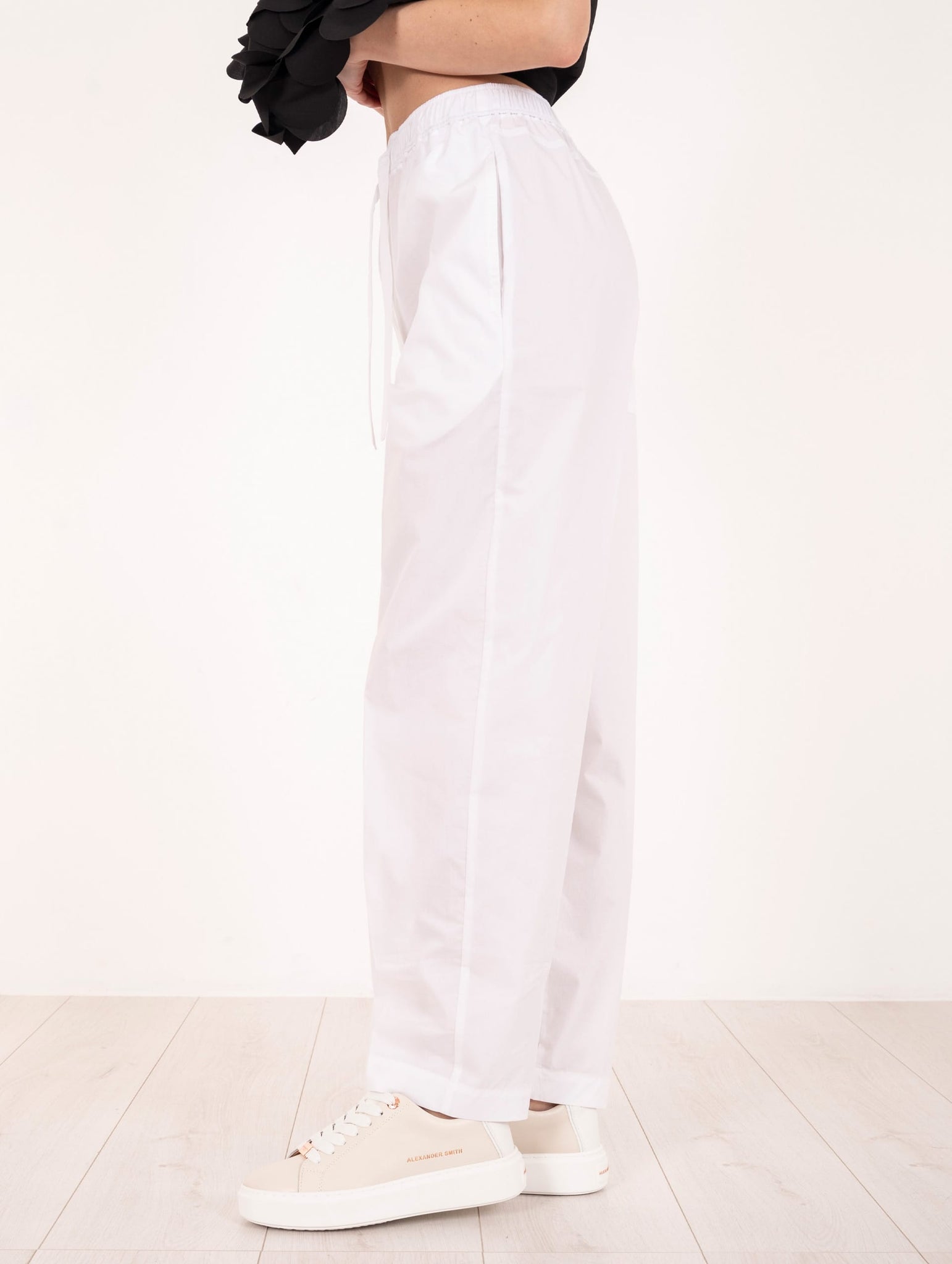 Pantalone Meimeij in Cotone Bianco