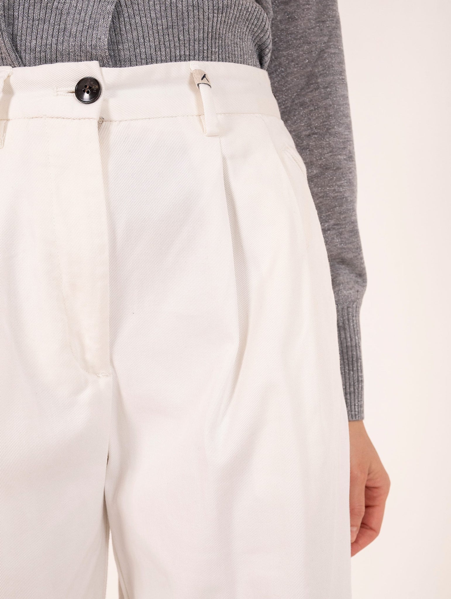 Pantalone Myths in Cotone Bianco