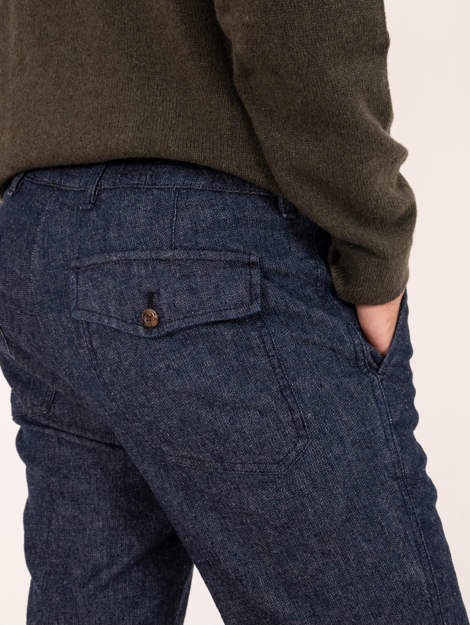 Pantalone Myths in Cotone e Canapa Denim