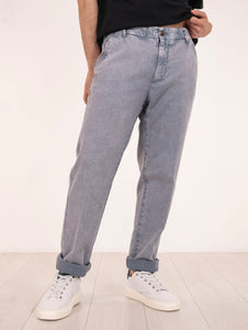 Pantalone Myths in Cotone e Lino Denim