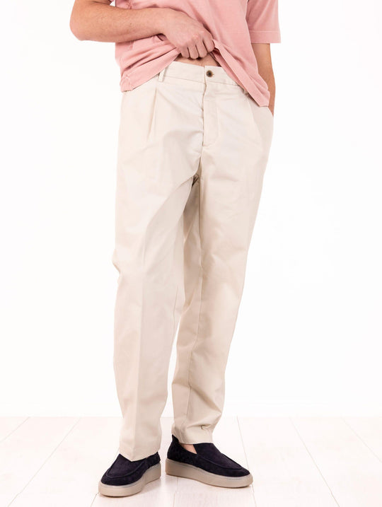Pantalone Myths in Cotone e Tencel Beige