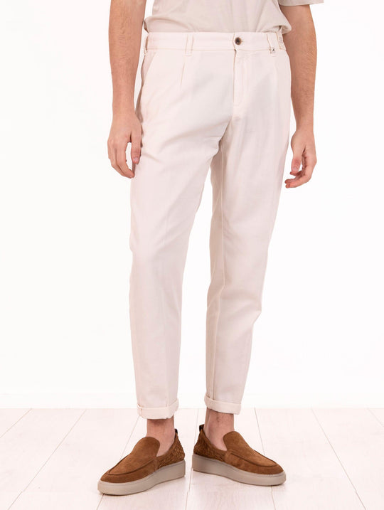 Pantalone Myths in Cotone Ice Burro