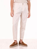 Pantalone Myths in Cotone Ice Burro