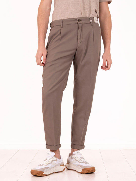 Pantalone Myths in Cotone Ice Fango