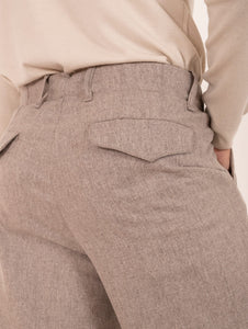 Pantalone Myths in Lana e Cashmere Sabbia Melange