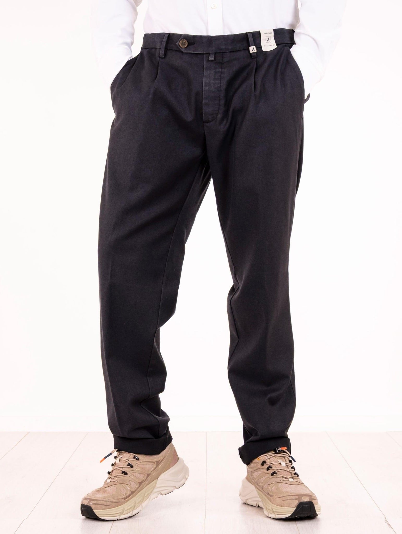 Pantalone Myths in Lana New Vintage e Cashmere Blu