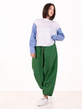 Pantalone Parachute Roy Roger's in Cotone Verde