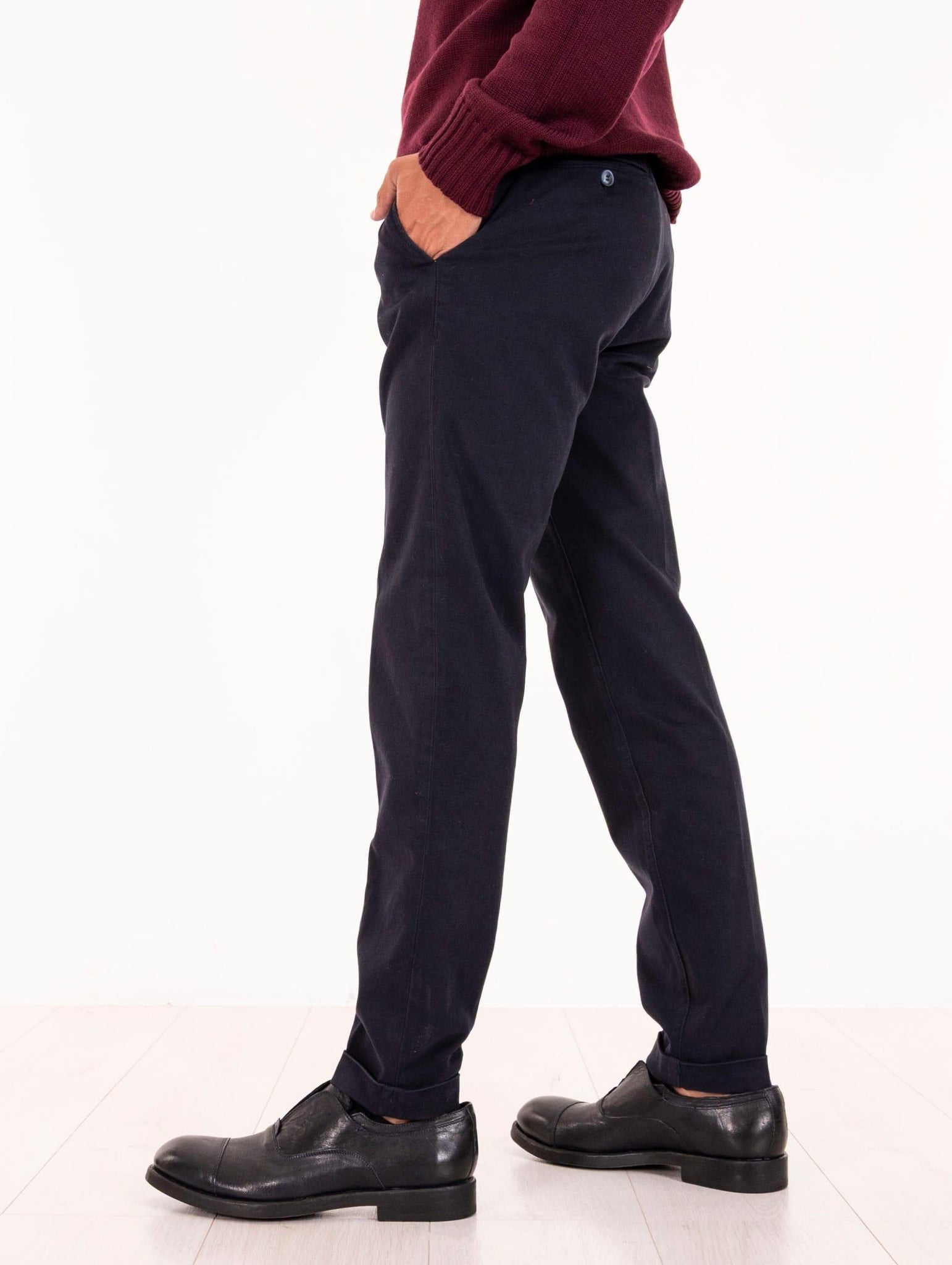 Pantalone Re-Hash in Cotone e Tencel Blu