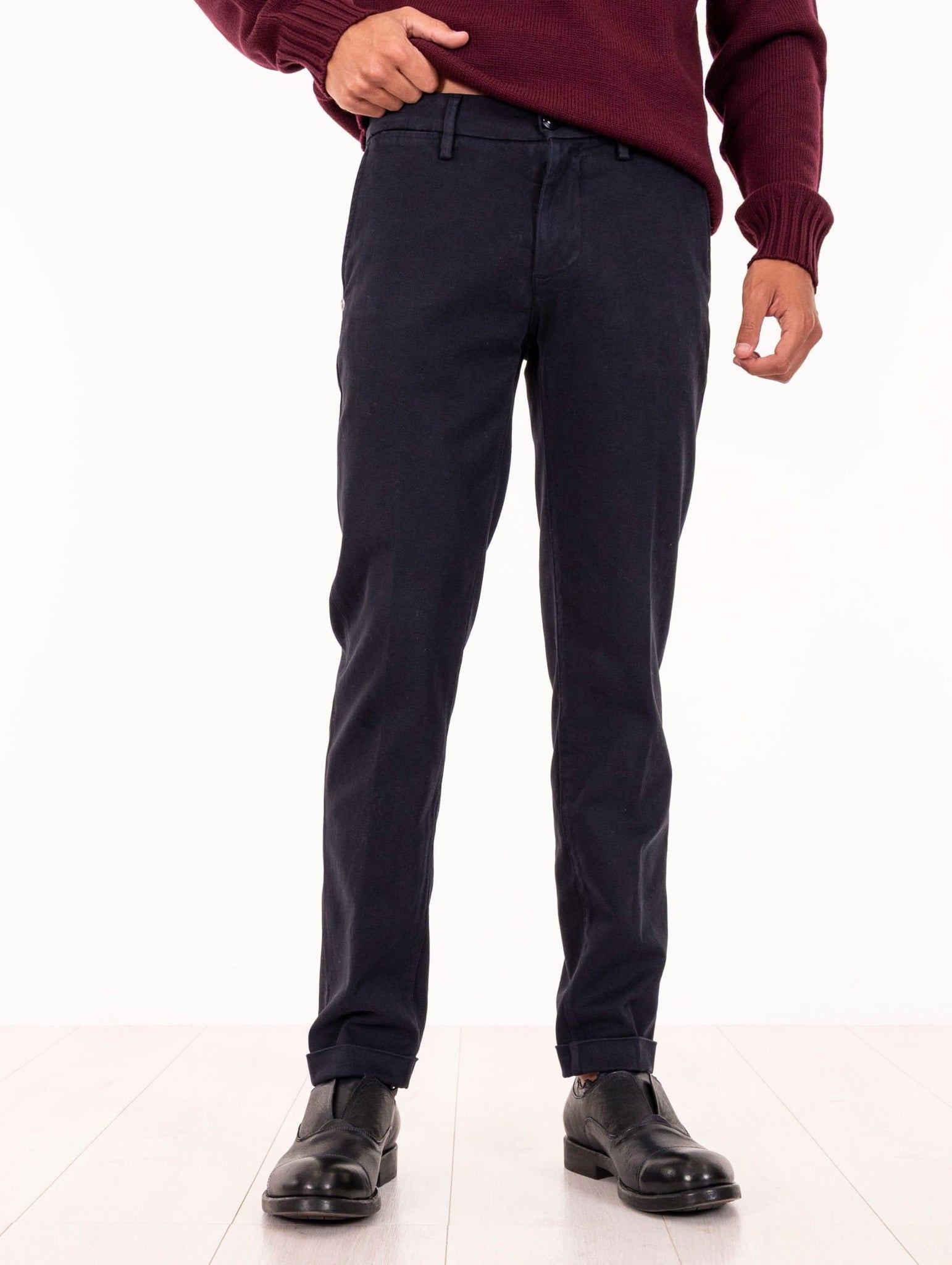 Pantalone Re-Hash in Cotone e Tencel Blu