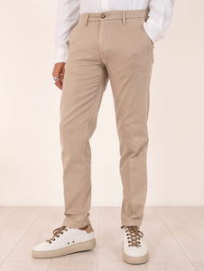 Pantalone Re-Hash in Cotone e Tencel Sabbia