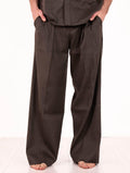 Pantalone Roberto Collina in Cotone e Lino Testa di Moro
