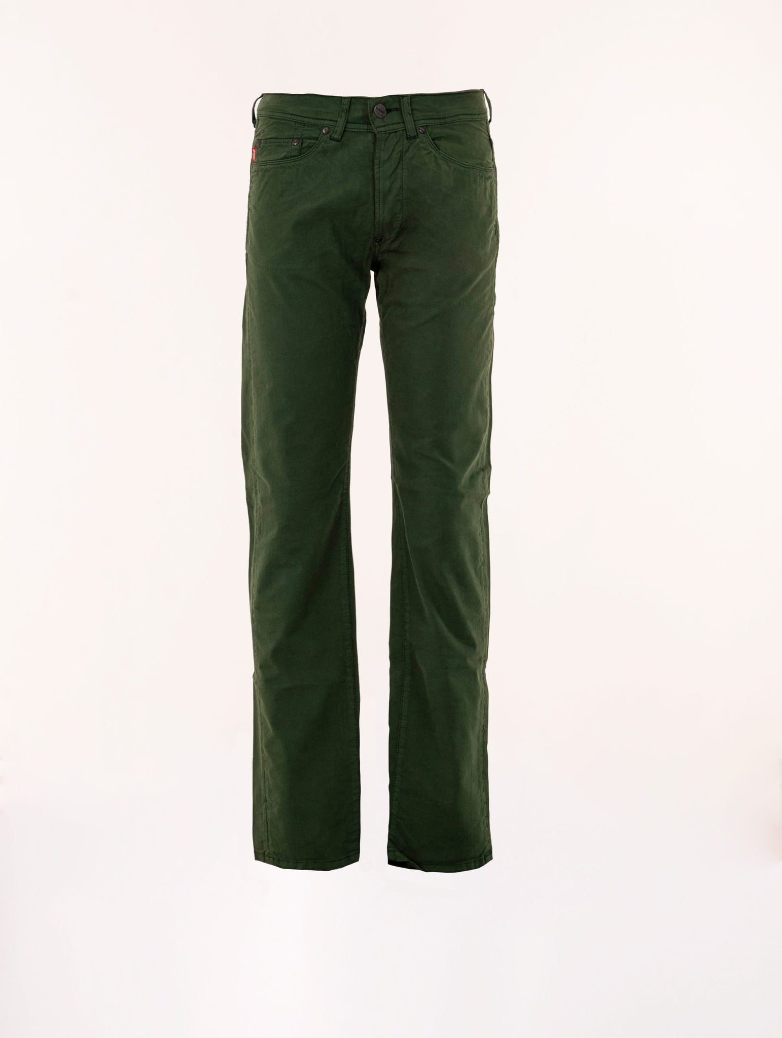 Pantalone Slim Jaggy in Cotone Verde