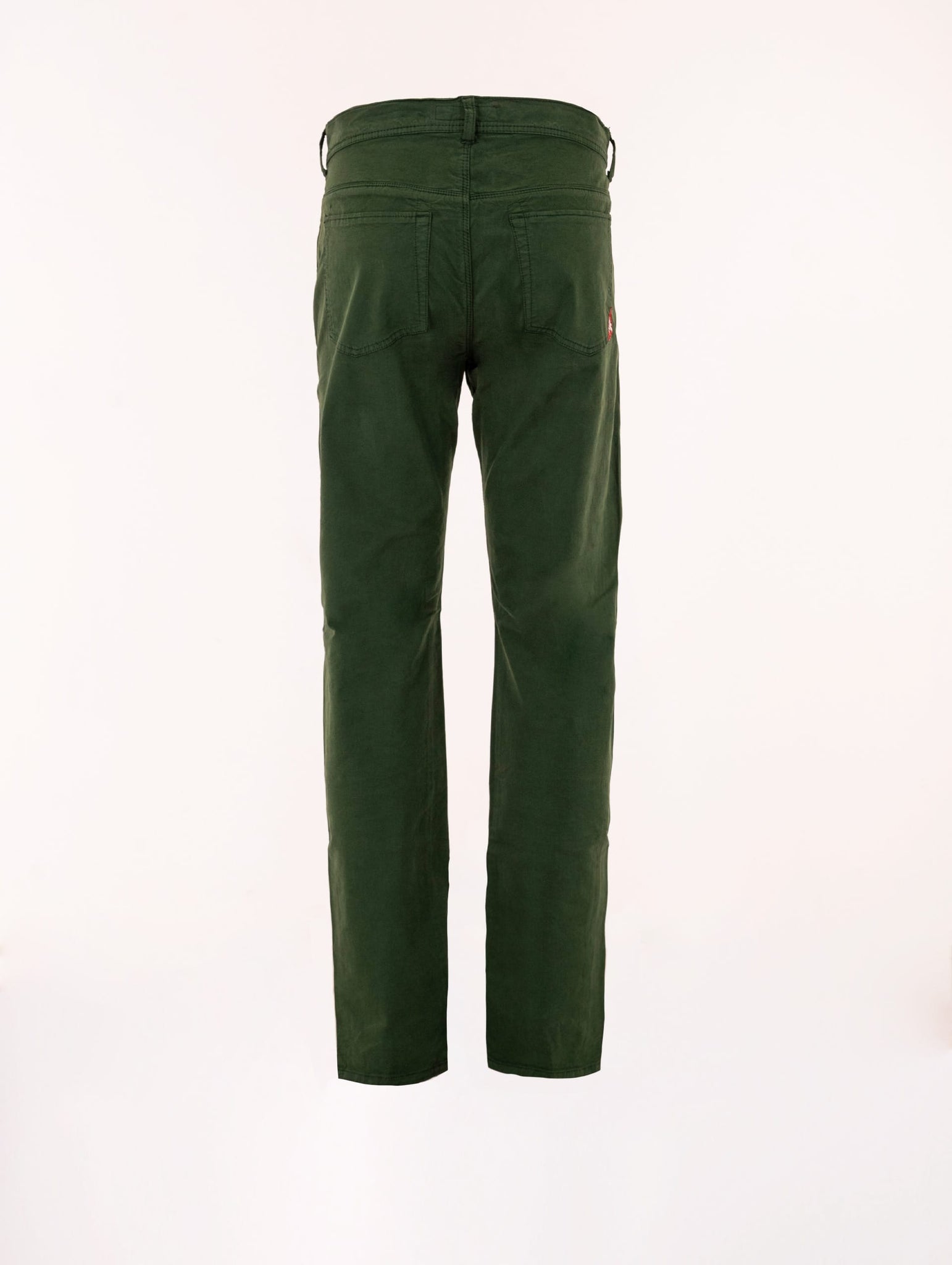 Pantalone Slim Jaggy in Cotone Verde