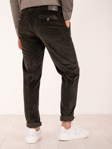 Pantalone Slim Re-Hash in Velluto Verde