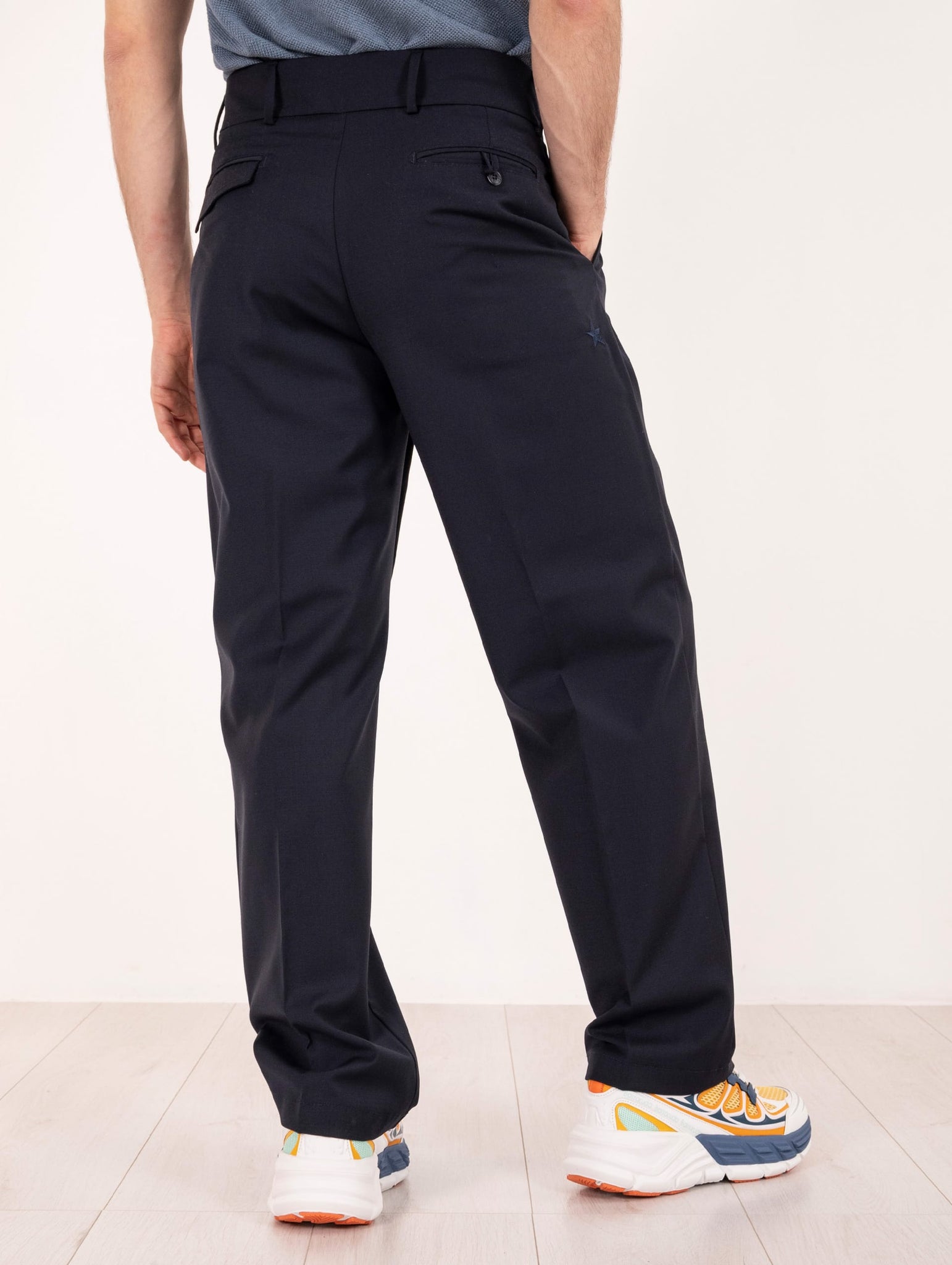 Pantalone The Editor in Fresco Lana Navy