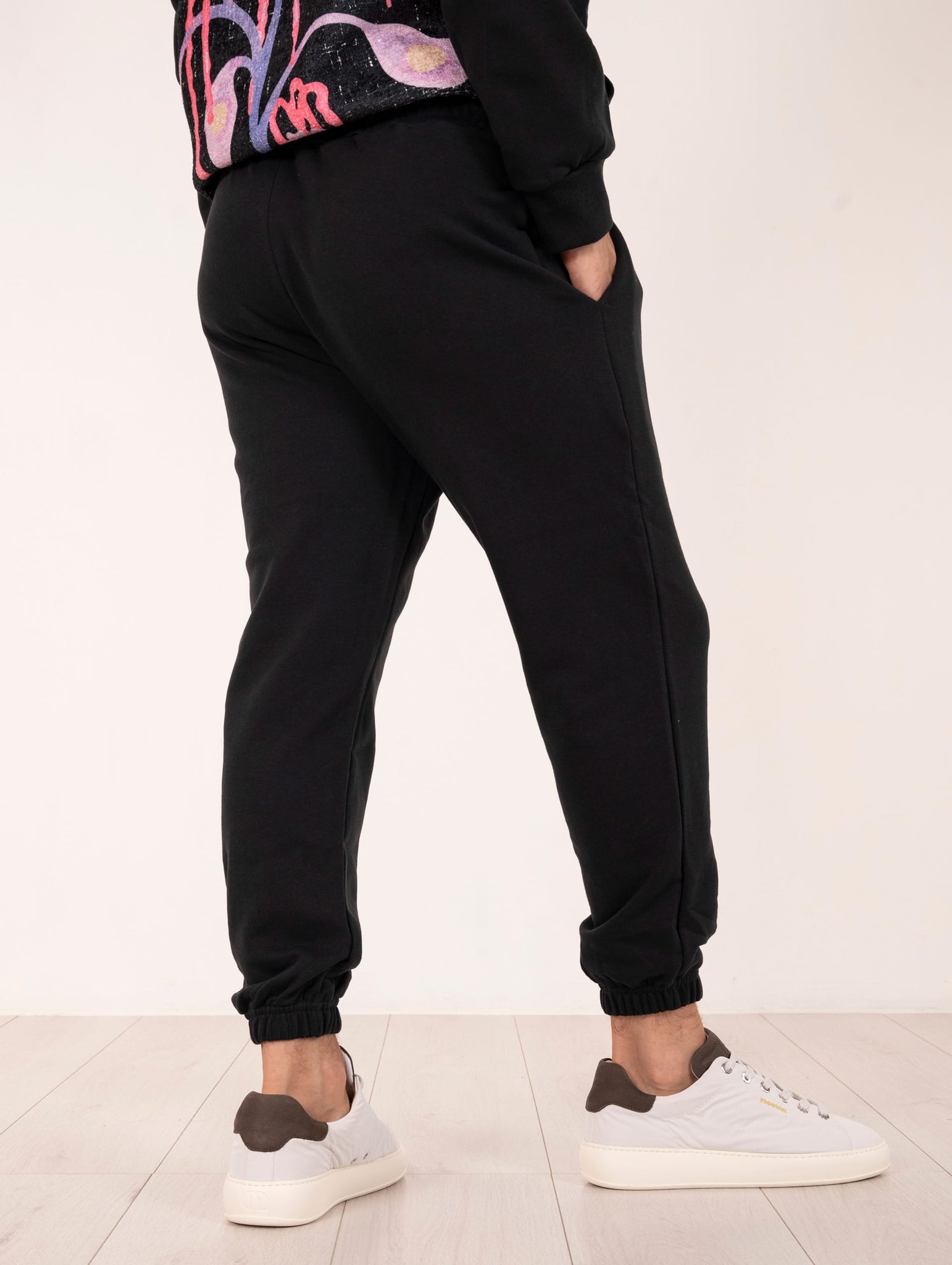 Pantalone Tuta Apxx Essentiel Al Ain in Cotone Nero