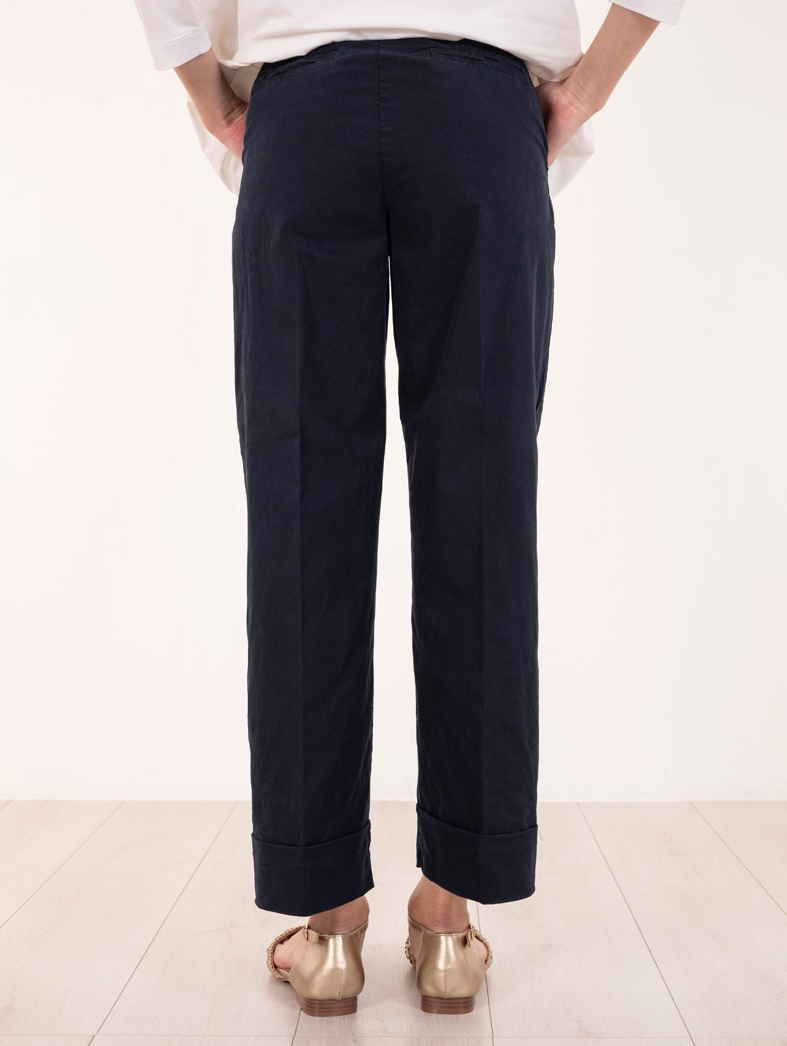 Pantalone Via Masini 80 in Cotone Blu