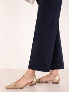 Pantalone Via Masini 80 in Cotone Blu