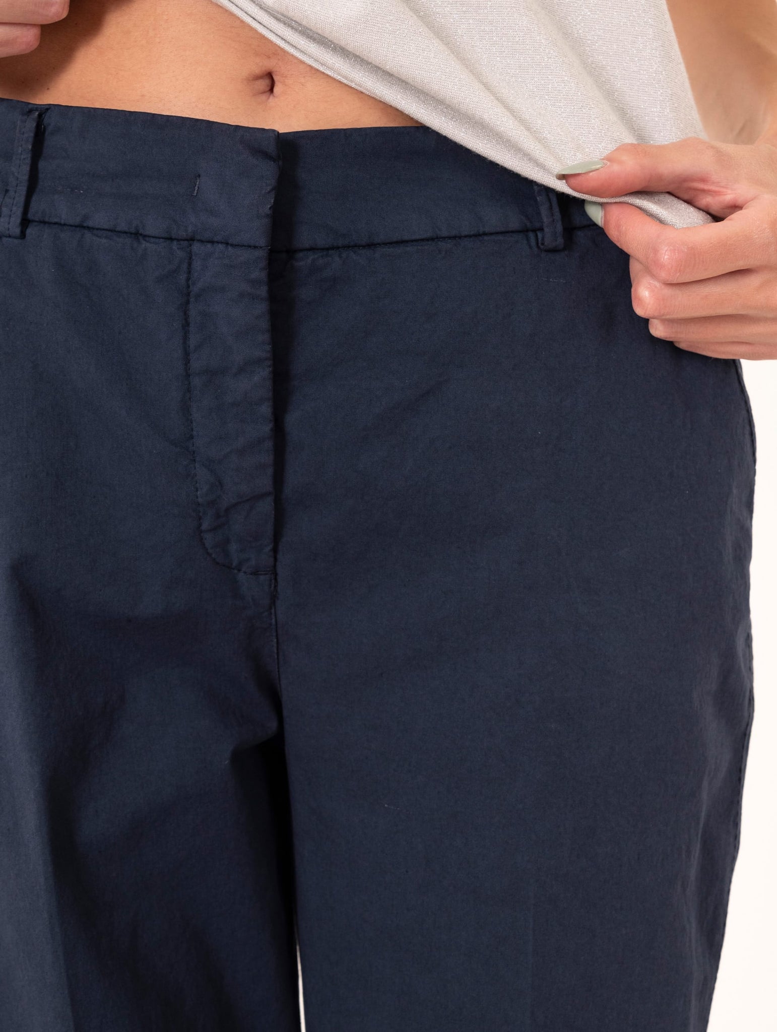 Pantalone Via Masini 80 in Cotone Navy