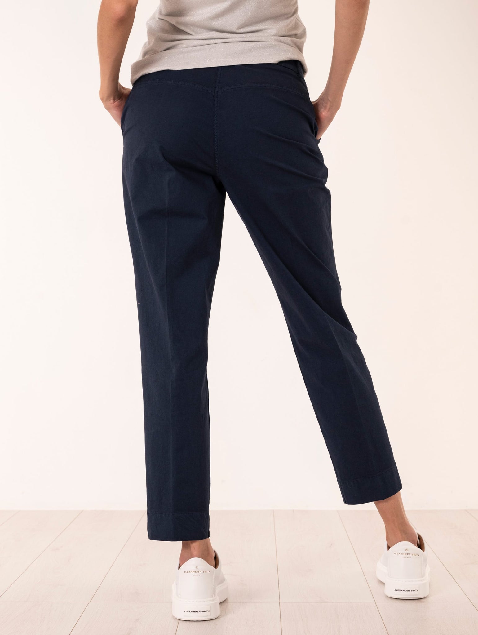 Pantalone Via Masini 80 in Cotone Navy