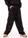 Pantalone White Sand in Viscosa Nero