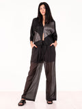 Pantalone White Wise in Mussola Nero