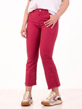 White Wise Zampetta Pants in Cherry Cotton