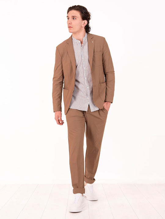 Pantaloni Berlino AT.P.CO. in Tessuto Tecnico Tabacco