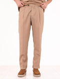 Pantaloni Myths Fresco Lana Cammello